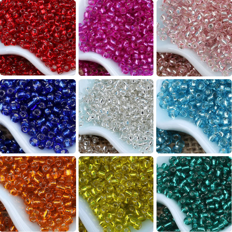 400 ชิ้น 3 มิลลิเมตรลูกปัดแก้ว DIY Multicolor โปร่งใสสําหรับต่างหูสร้อยคอเครื่องประดับทํา Handmade วัสดุอุปกรณ์เสริม