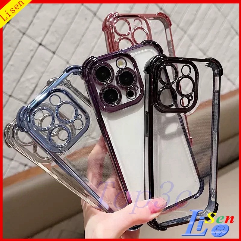 เคส Samsung A16 5G/A56/A15/A14/A24/A34/A54/A25/A35/A55 5G สี่มุมป้องกันการตกเคสโทรศัพท์โปร่งใส SJDK