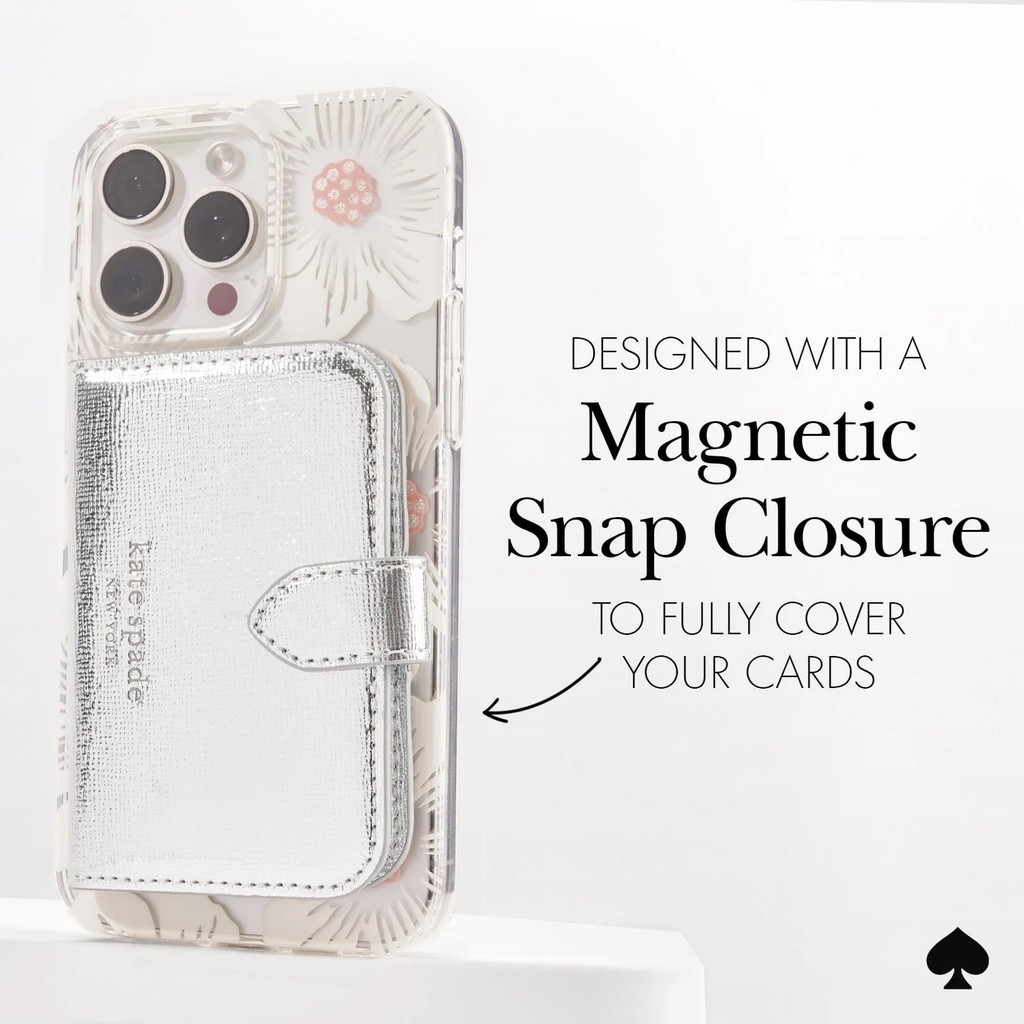 Kate Spade New York ️รุ่น Morgan Magnetic Wallet – ที่เก็บบัตรติดหลังมือถือ มี 3 สี  ลิขสิทธิ์แท้ 100% จาก Shop