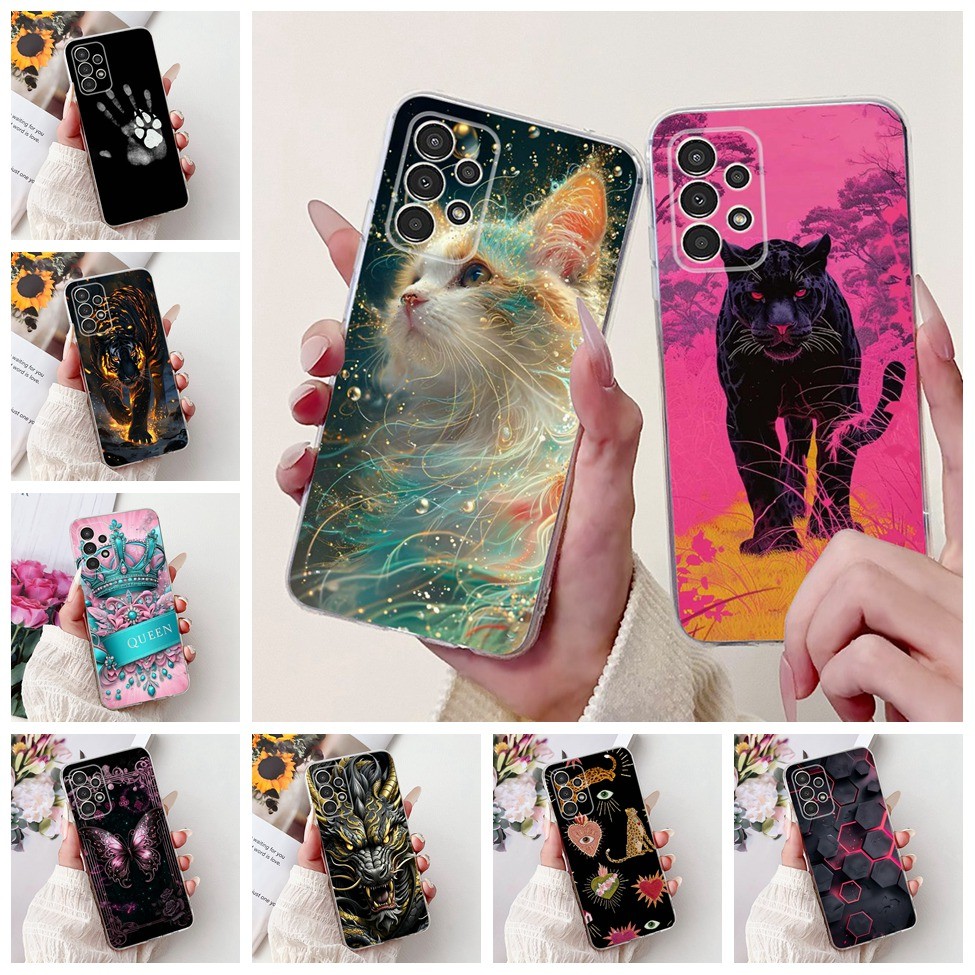 สําหรับ Samsung A13 4G 5G เคสโทรศัพท์ความงามสําหรับ Samsung A13 LTE กรณี Cool ชายหญิงแฟชั่นผีเสื้อ