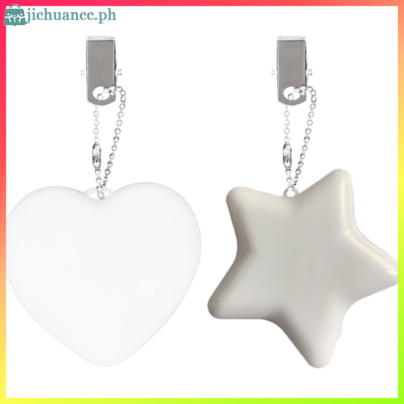 2 ชิ้นกระเป๋าถือผู้หญิง Mini Tote Gazebo ผู้ถือไฟโคมไฟ Sensor Induction Shine 6.9X6.5X2.3 ซม.สีขาว M