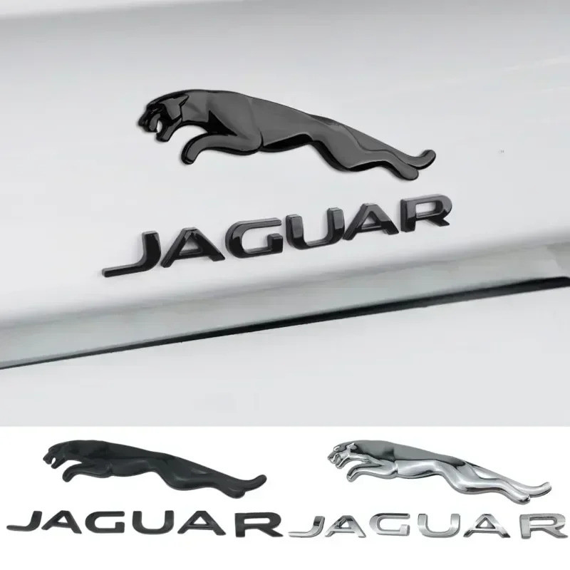 ABS Car Sticker Rear Trunk Emblem Badge Decals For Jaguar S-Type XF XE X Type F-pace XJ E-pace F-typ