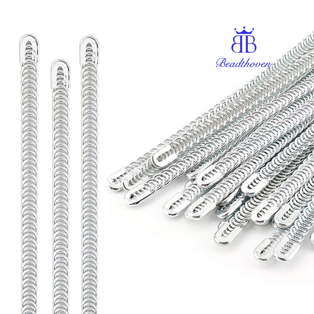 1 ถุง 24 ชิ้นเหล็กเกลียวรัดตัว Boning Stay 0.25 "x 11 "ลวดเหล็กเกลียวโลหะ Boning สําหรับจักรเย็บผ้าร