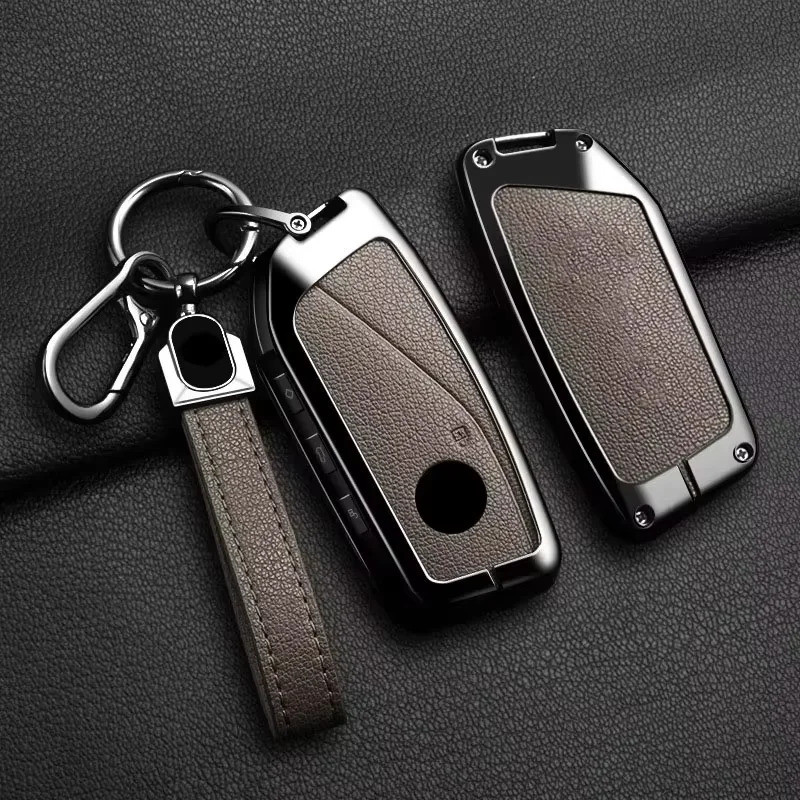Goatskin Zinc Alloy for BMW X1 U11 I7 G70 X7 Lci 320i F20 U06 M3 Gtr X3 X5 X7 F48 2023 2024 Car Key 