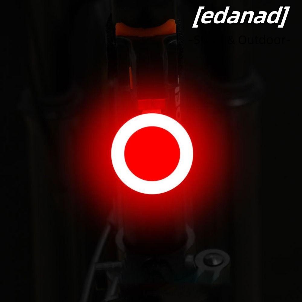 EDANAD ไฟท้ายปั่นจักรยานกลางคืน, ชาร์จ USB ไฟจักรยานเตือน Led กลางแจ้ง, อุปกรณ์เสริมจักรยานเสือภูเขาไฮไลท์กันน้ํา