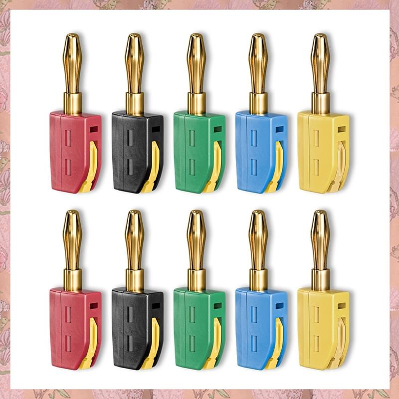 [h3w732xnj.ph] 10PCS 4mm Banana Plug Solderless Quick Connect Terminals 32A ไฟฟ้าปลั๊กทดสอบเครื่องมื