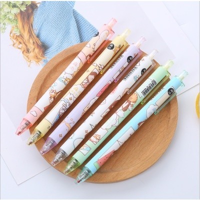 ปากกาเจลลายการ์ตูน Student and Office Pen Cute Haemorrhoid Smile shop 560 Motif Pen