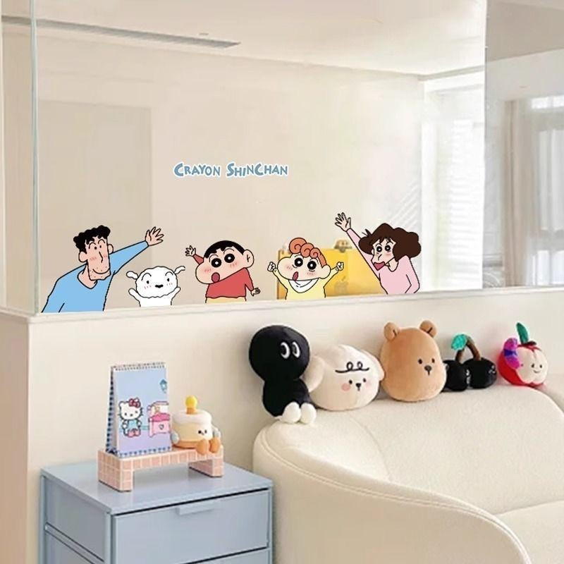 แผ่นสติ๊กเกอร์การ์ตูน Crayon Shin-chan กันน้ํา รถยนต์ มอเตอร์ไซค์ ผนัง เด็ก