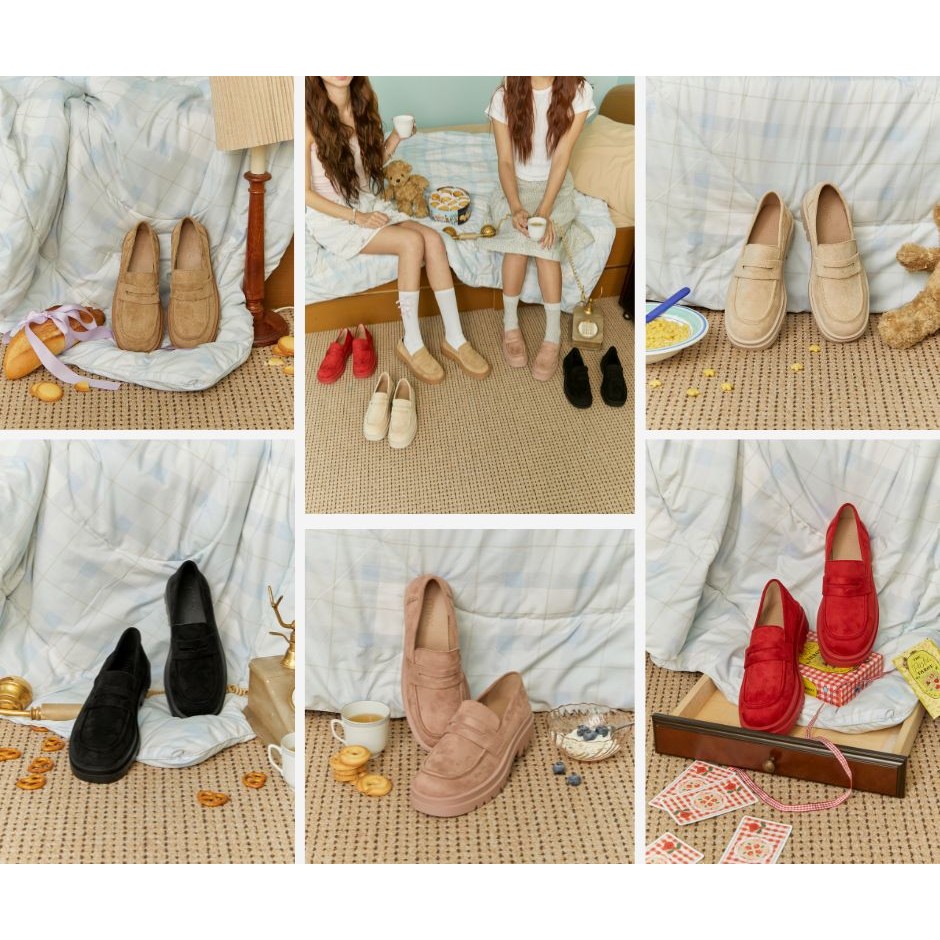 MINX รุ่น Wynn velvet รองเท้า โลฟเฟอร์หนังกลับ (loafer)