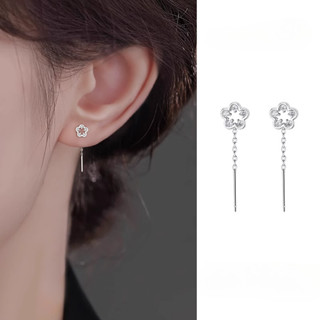น่ารัก Hollow ดอกไม้หูลวดต่างหูหู Studs PIercing เครื่องประด…