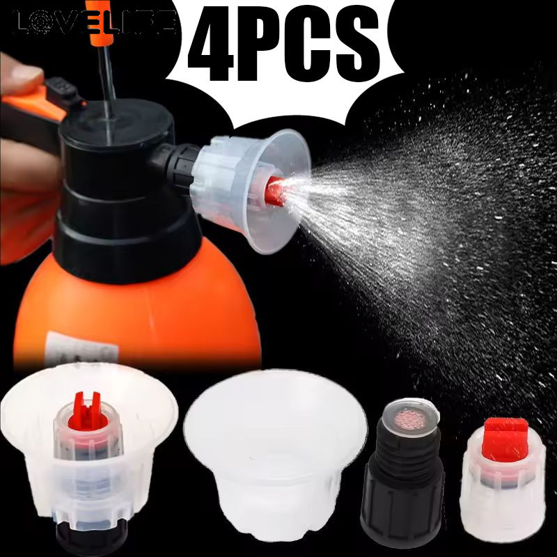 [3ค&อัตโนมัติ]หัวฉีดปืนใหญ่โฟมมืออาชีพ-เครื่องพ่นสารเคมีโฟมหิมะหนาสําหรับรายละเอียดยานพาหนะอะแดปเตอร์ด่วน16มม.พร้อมการออกแบบป้องกันกล (มีให้เลือกแพคเกจ1/2/4ชิ้น)