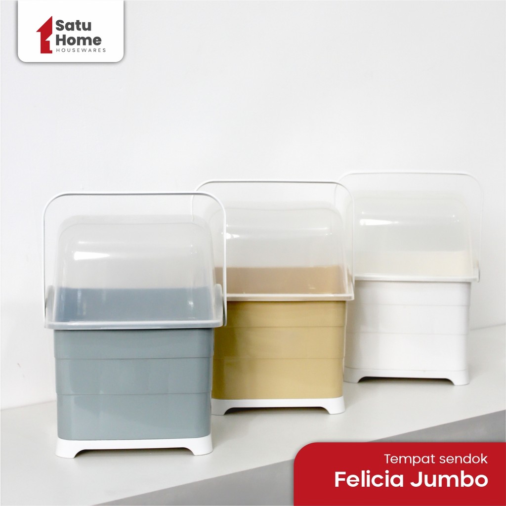 One.Home- FALICIA JUMBO SPOON HOLDER WITH HANDLE/ SPOON FORK HOLDER/ AESTHETIC SPOON HOLDER