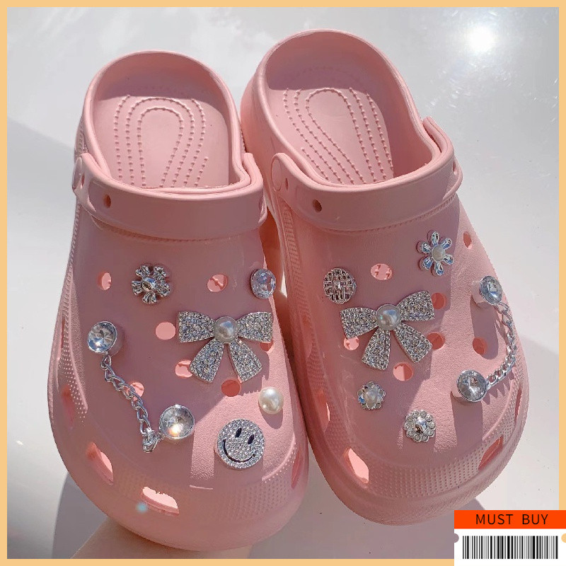 Jibbitz Crocs จี้ตกแต่งรองเท้า ชุดตัวต่อลายรองเท้า กันน้ำ | อุปกรณ์ตกแต่ง Clogs & Sandal สไตล์สากล