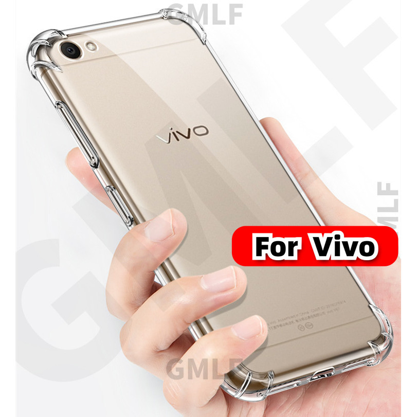 COD GMLF สําหรับ Vivo Y53 Y53i Vivo 1606 ยืดหยุ่นยางนุ่มคริสตัลใส Slim ป้องกัน Jelly ฝาครอบเสริมกันกระแทกมุมกันชนกรณีโปร่งใส