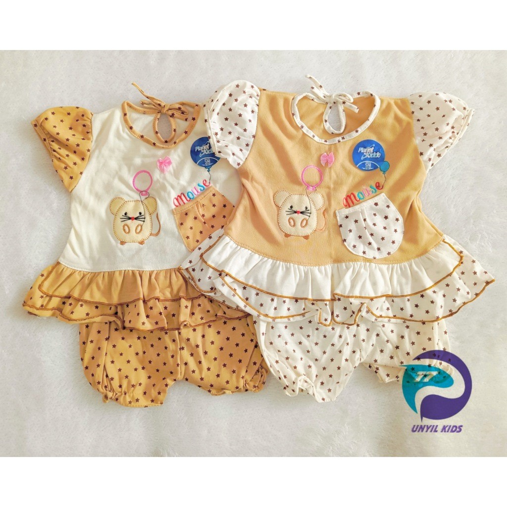 BABY GIRLS SHORT CLOTHES / MOUSE Motif ชุดเด็ก / กระโปรง Planet Kidz 0-9 เดือน - Planet Kids (Planet