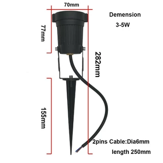 ใหม่ โคมไฟสปอร์ตไลท์ LED COB 220V 110V 5W 7W 9W กันน้ํา สําหรับตกแต่งสวน สนามหญ้า กลางแจ้ง