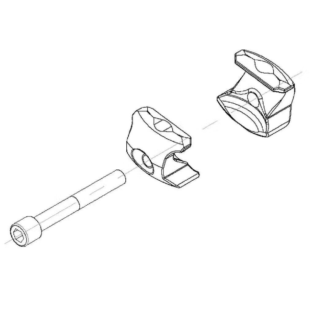 Ritchey ประกับรางเบาะคาร์บอน WCS Carbon 1-Bolt Seatpost Saddle Rail Clamp #Cervelo #Fizik #Ceepo #Ritchey