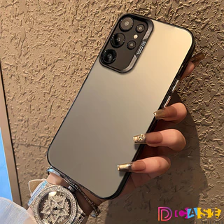 เคสโทรศัพท์มือถือ อะคริลิค ชุบโลหะ เรียบง่าย หรูหรา เคส For Samsung A07 A17 A56 A05S A06 A16 A55 A54 A36 A22 A15 A35 A26