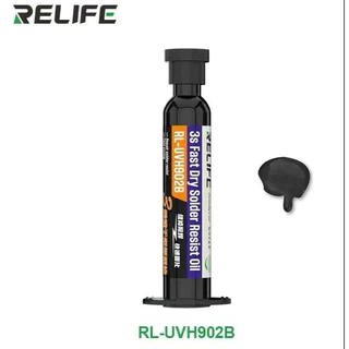 กาวUV RELIFE RL-UVH902 เป็นน้ำยามาส์กบัดกรีแบบแห้งเร็วที่ใช้แสง UV
