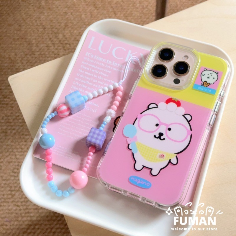 น่ารักการ์ตูนGlossy BearปลอกสําหรับVivo iQOO 13 7 Z9 Turbo + Z9x Z8 Z8x Z7 Pro Z7i Z6 Lite Z5x Z3 Z1