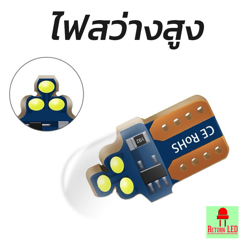 🔥พร้อมส่ง🔥 (1ชิ้น)ไฟเลี้ยวแฟลช T10 แก้มข้างรถยนต์ หลอดสั้น22 มิล ใส่ได้ทุกรุ่น ไม่มีชนโคมแน่นอน - รูปที่ 7