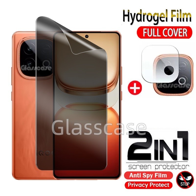 2 IN 1 หน้าจอความเป็นส่วนตัว Soft Hydrogel ฟิล์มสําหรับ Vivo iQOO Z10 X Turbo Pro Z10X Z10Turbo Z10T