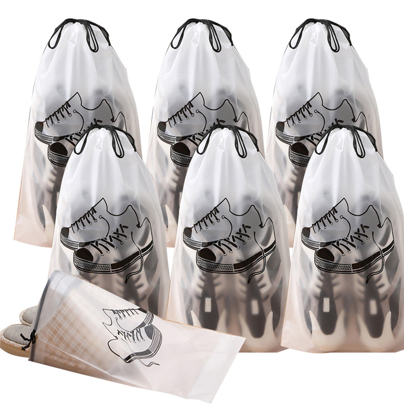 กระเป๋ารองเท้าเดินทาง ทนทาน ที่เก็บ วิชาพลศึกษา พร้อมเชือกรูดปิด, ที่เก็บกันฝุ่นหน้าต่างโปร่งใสสําหรับถ่ายภาพบนถนน/การริ