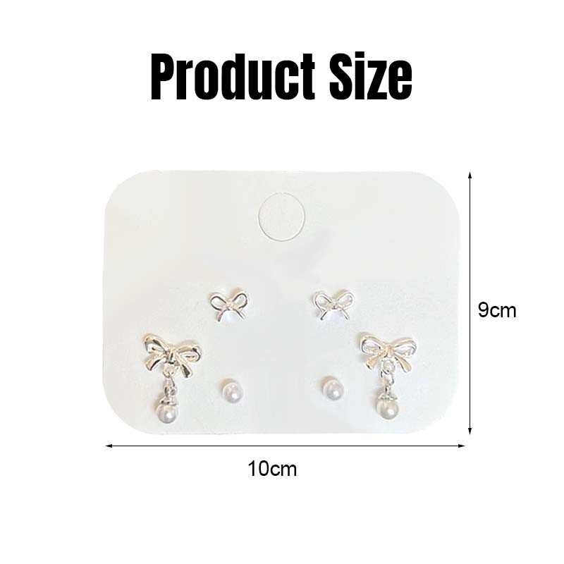 COD-ส่งเร็วจากไทย🎀S925ชุดต่างหูสตั๊ด ประดับโบว์มุก เรียบง่ายแฟชั่นสำหรับผู้หญิง ป้องกันหู-Tender - รูปที่ 7