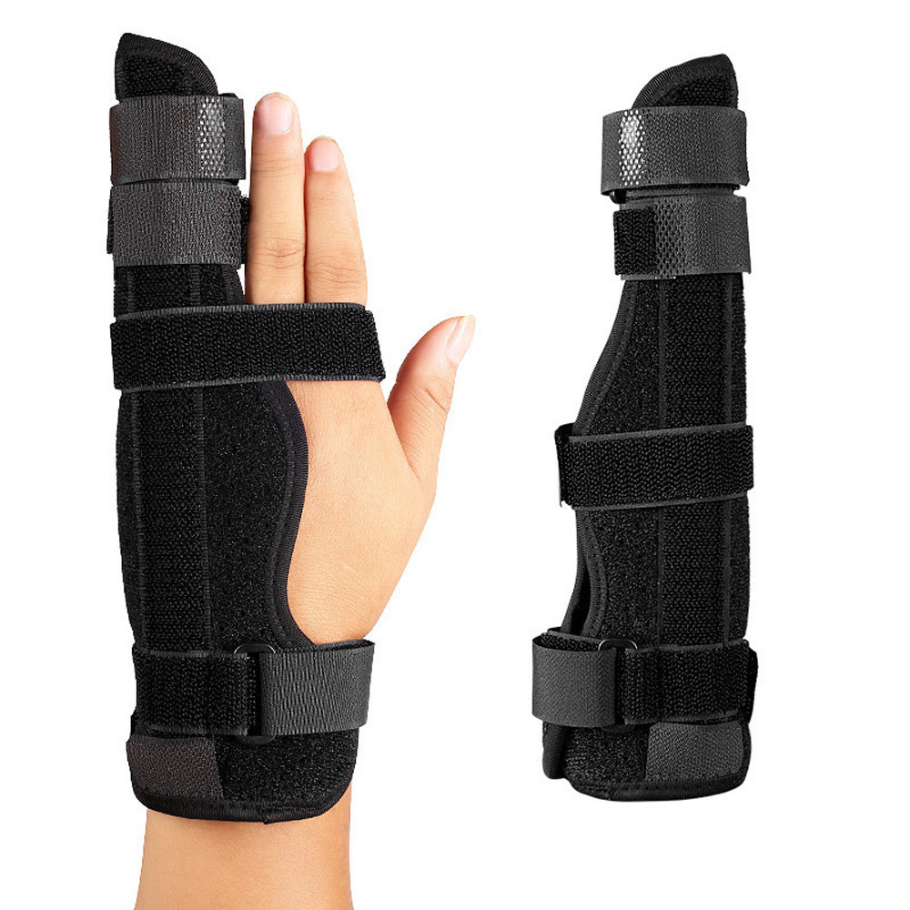 1 Pcs Finger Splint Hand Brace, Broken Little Finger Cast Trigger Hand Immobilizer Straightener, Uln