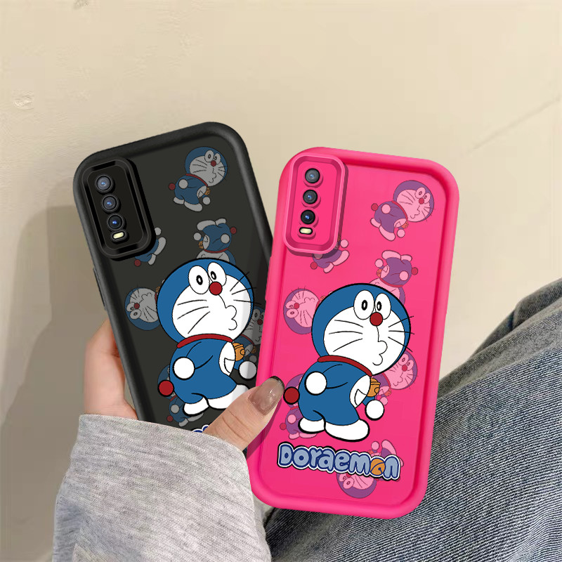 การ์ตูนโดราเอมอนเคสโทรศัพท์สําหรับVIVO Y20 Y20i Y20A Y12S Y20T Y20s [G] V2026 V2027 V2028 V2029 V2032 V2033 V2042 V2043 Y21 Y33S Y21S Y21A Y33T T1X Y75 Y55 Y77