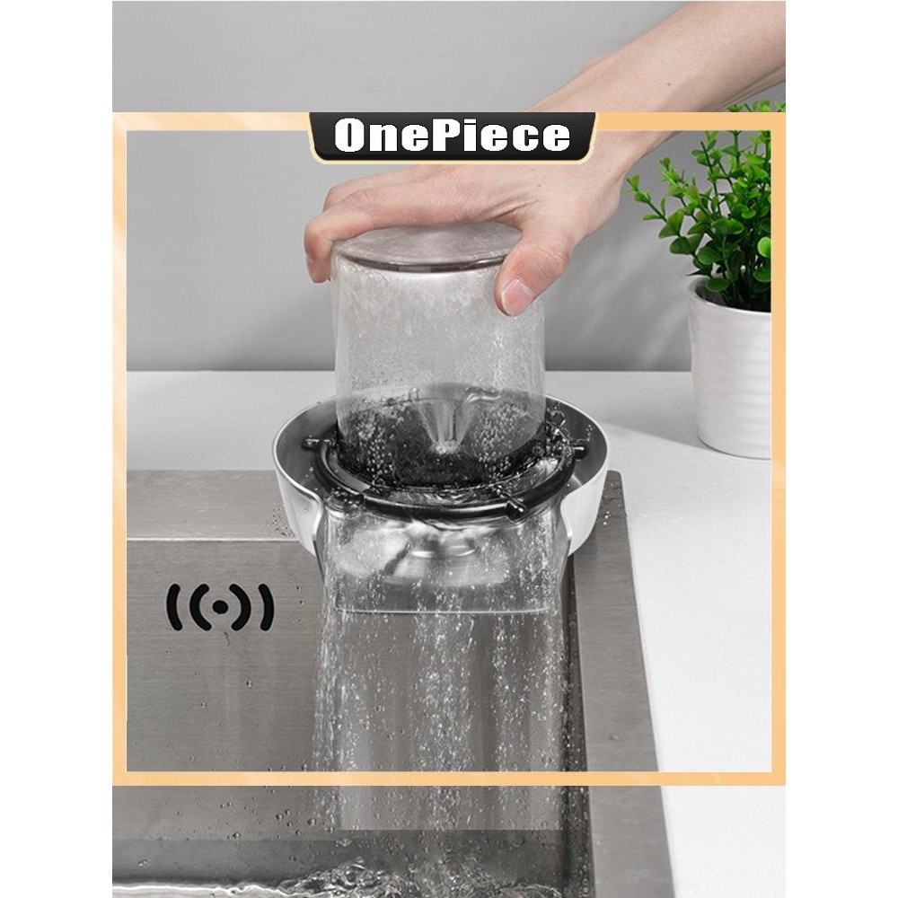 ก๊อกน้ําอัตโนมัติแก้ว เครื่องล้าง สแตนเลสโลหะขวดเครื่องซักผ้าที่มีทีเชื่อมต่อและท่อน้ําถ้วยกาแฟทําความสะอาดเครื่องมือ - รูปที่ 7