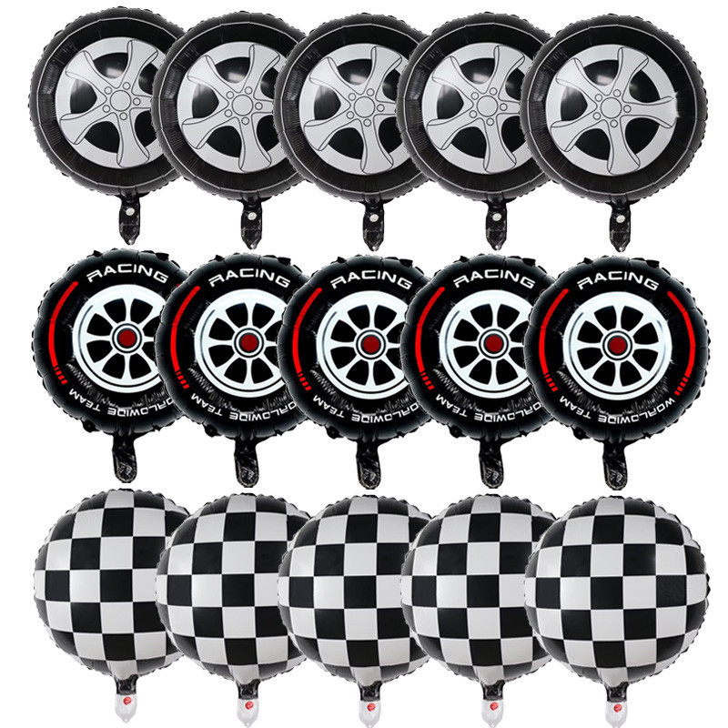 18นิ้วยางรถยนต์อลูมิเนียมฟิล์มบอลลูนธีมงานเลี้ยงวันเกิด