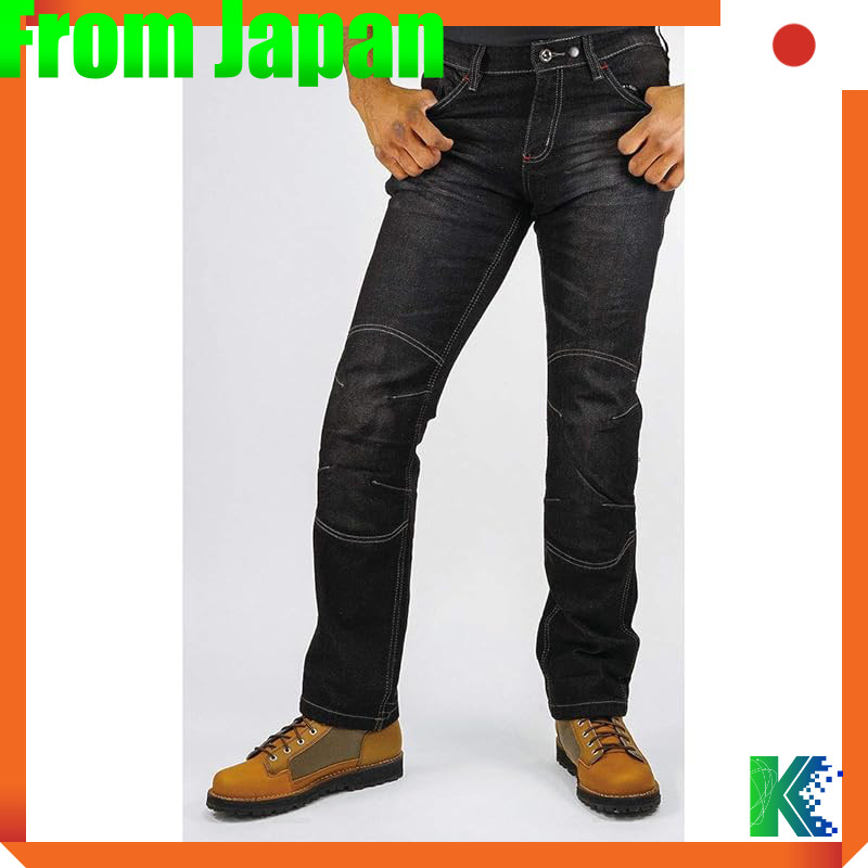 KOMINE Motorcycle Pants Jeans Black 5XLB WJ-732R Spring/Summer/Fall Suitable CE Level 2 Protector St
