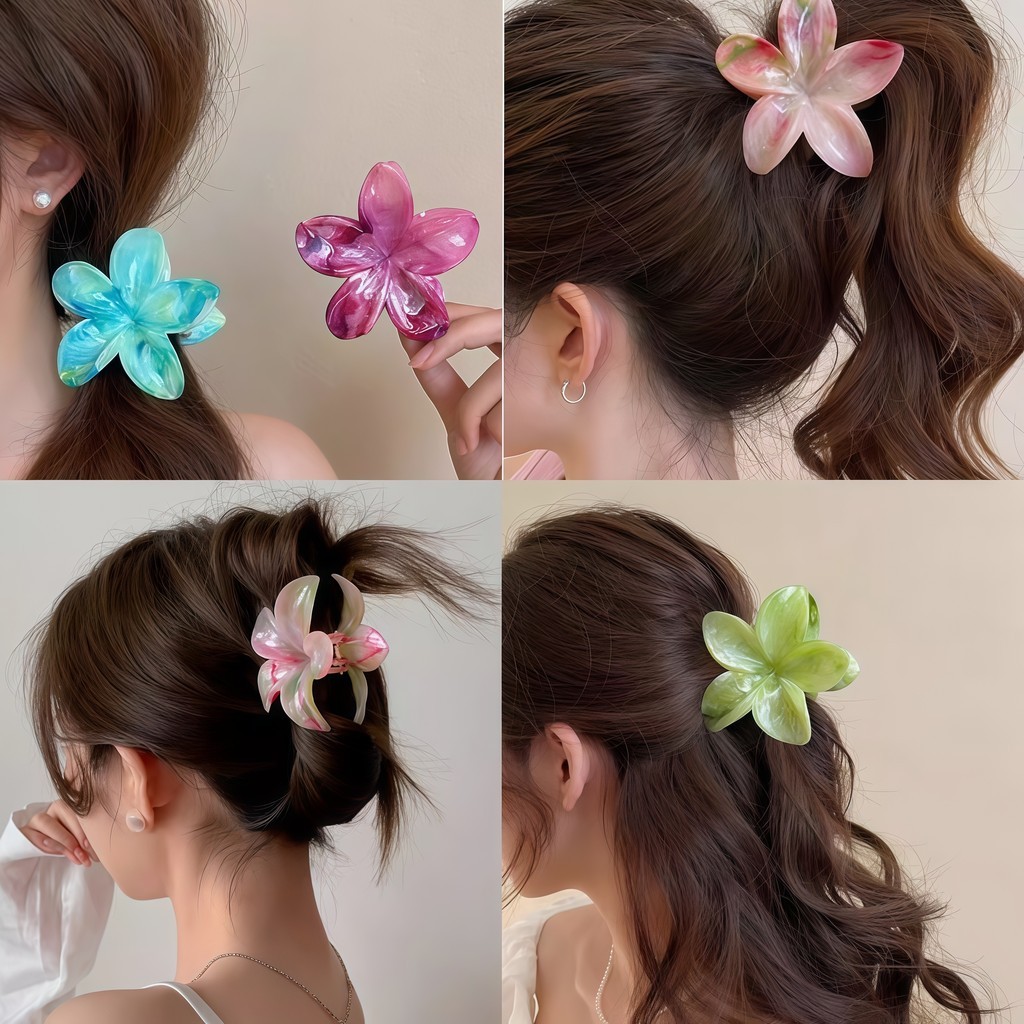 เครื่องประดับผม กิ๊บดอกไม้ การผสมสี ขนาดใหญ่ แฟชั่น super deal พร้อมส่งในไทย