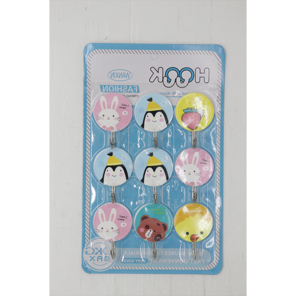 ตัวแขวนติดผนัง แพ็ค 9 ชิ้น มีบริการเก็บเงินปลายทาง - รูปที่ 2