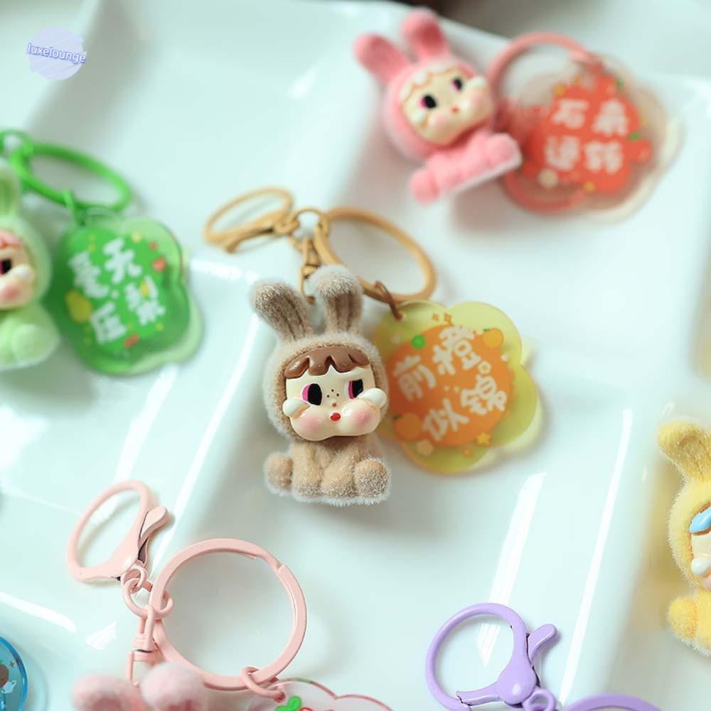 หรูหรา ตุ๊กตาการ์ตูนพวงกุญแจ,ซิลิกาเจลอะคริลิคการ์ด แห่กัน ร้องไห้ พวงกุญแจ,น่ารักระฆังกระเป๋าเสน่ห์ที่ทําด้วยมือลูกอมสีโทรศัพท์โซ่สา
