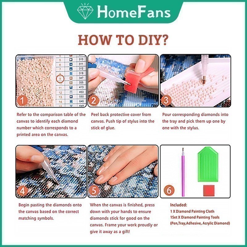 HFDisney Princess Illustration Painting 5D DIY ภาพวาดเพชรรอบเพชร Rhinestone Cross Stitch Home Wall ตกแต่ง Unframed Art หัตถกรรมชุด - รูปที่ 3