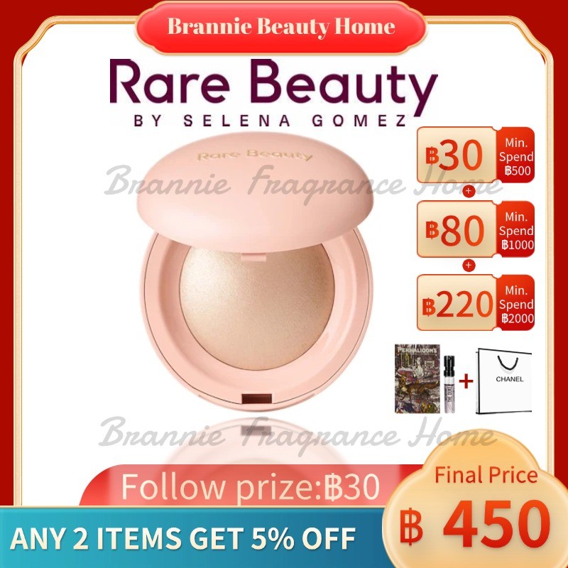 【 พร้อมส่ง】แท้ % Rare Beauty by Selena Gomez Positive Light Silky Touch Highlighter 2.8g#Enlighten