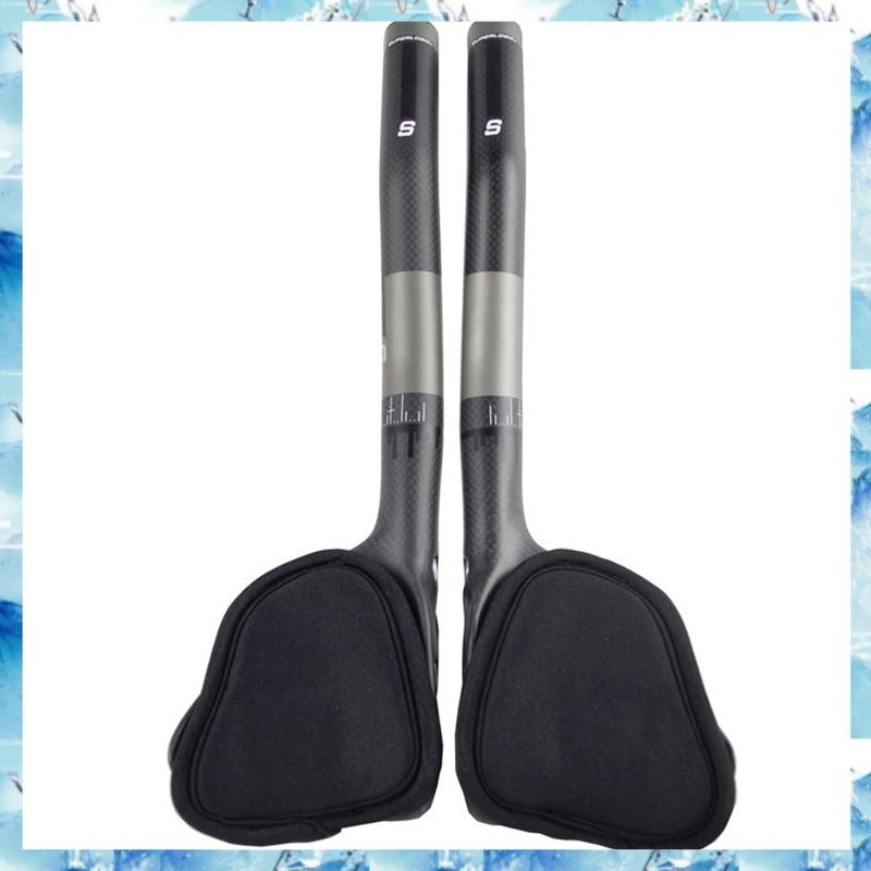 [ ] คาร์บอน 3K Rest Handlebar จักรยาน Carbon TT จักรยานบาร์มือจับทดลองบาร์ TT Bar Triathlon Handleba