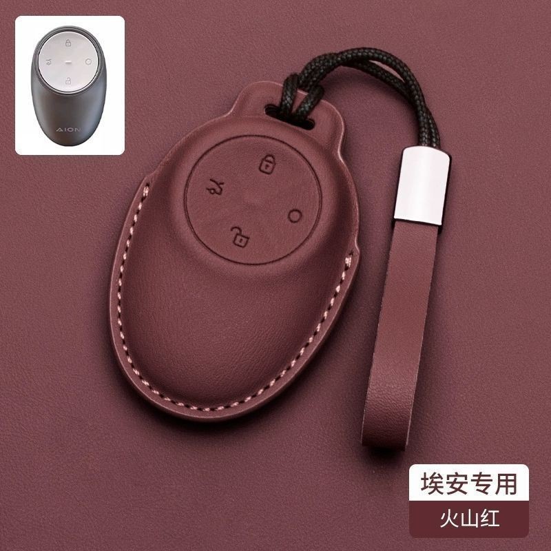 Gac AION V ev/gen2 SUV เคสกุญแจหนังแท้รีโมทคอนโทรลกุญแจป้องกันกรณีหัวเข็มขัด - รูปที่ 6