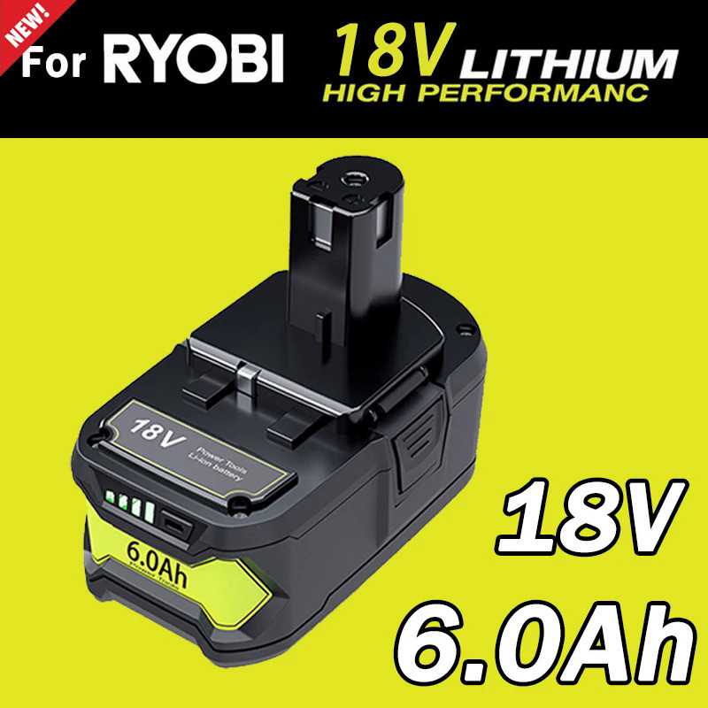 Ryobi rechargeable battery, Ryobi Hot P108 RB18L40 18V and 6000mah lithium-ion battery, electric too