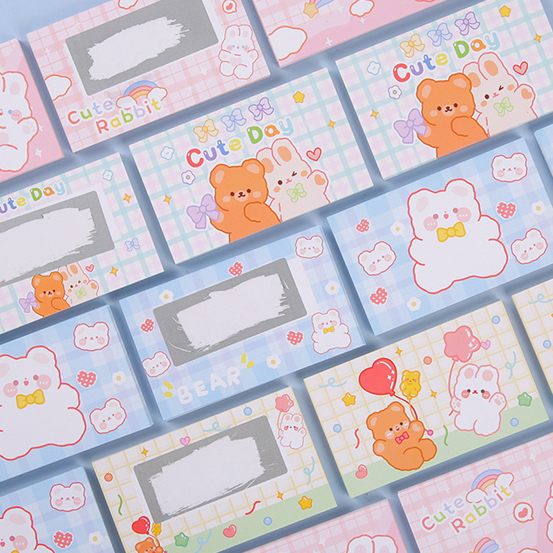 20 ชิ้น DIY การ์ตูนเคลือบบัตรรอยขีดข่วนการ์ดปาร์ตี้เกมรางวัล Writable Blank Lucky Cards Kit