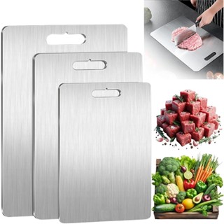 เขียงสแตนเลสในครัว / เขียงเนื้อในครัวเรือน / เขียงผักผลไม้สอ…