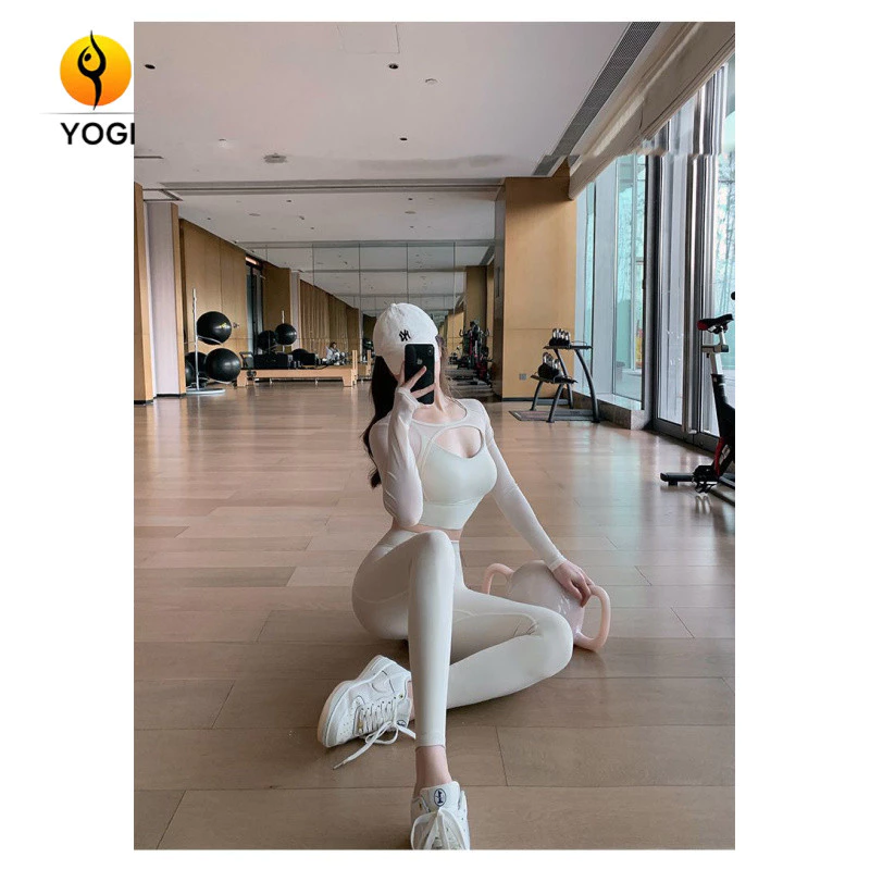 เสื้อยืดโยคะพิลาทิสแขนยาวเข้ารูป thumbnail 8