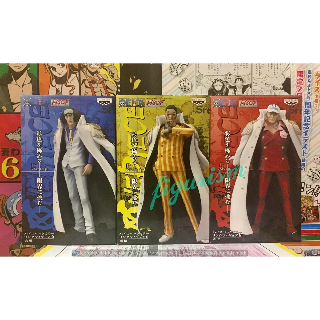 🔥 HSCF Vol.6 Kizaru Akainu Kuzan Highspec Coloring Figure one piece คิซารุ อาคาอินุ คุซัน วันพีซ 🔥 ข