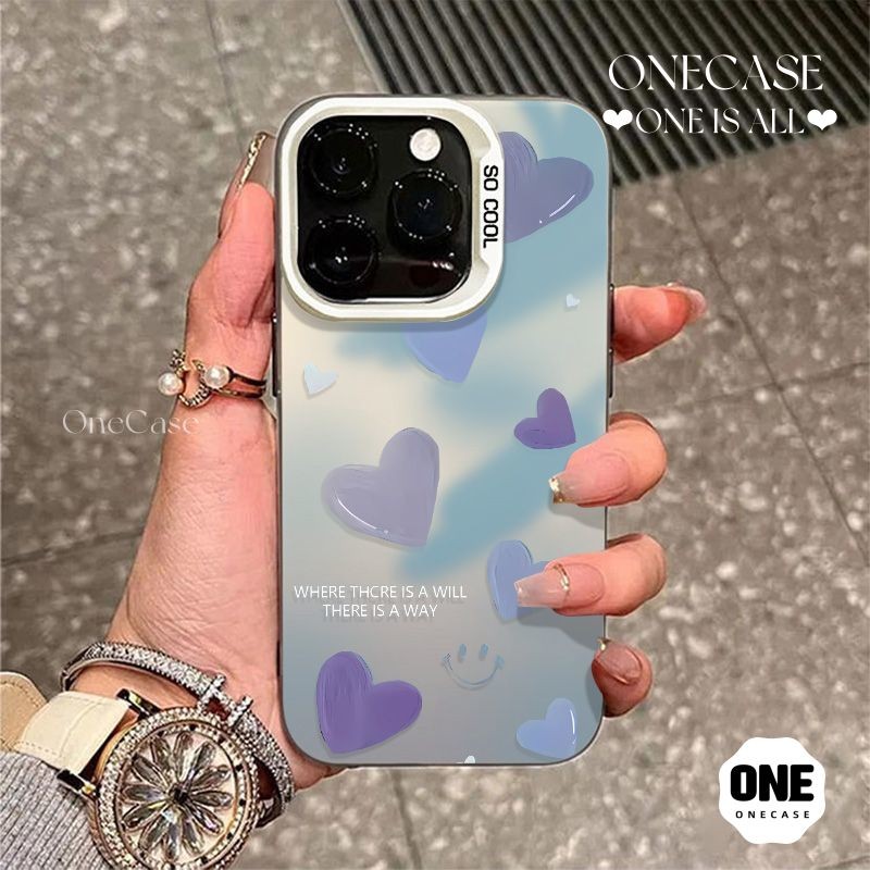 เคสไอโฟน16 13 น่ารัก รัก สำหรับ IPhone 13 11 15 16 12 14 Pro Max X XS XR 7Plus 8Plus Max 8 7 15 Plus SE เรียบง่าย เคส