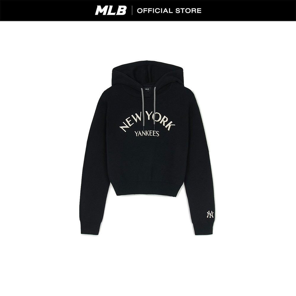 MLB เสื้อพูลโอเวอร์ ผู้หญิง Varsity รุ่น 3FKPV0144 50BKS สีดำ