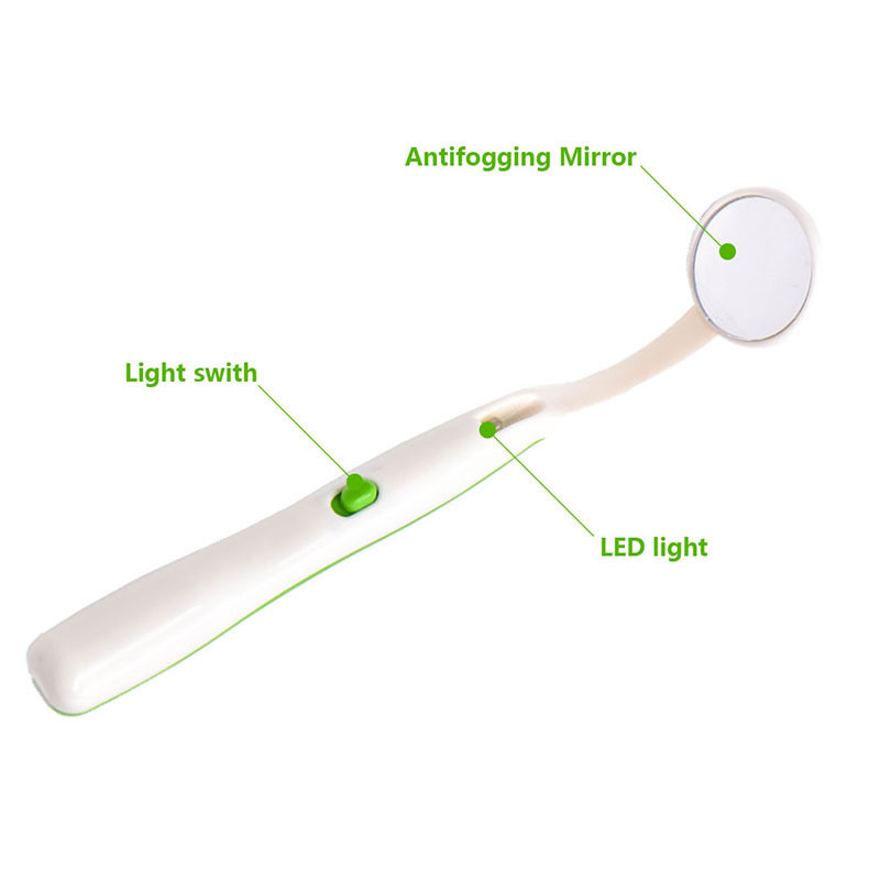 กระจกทันตกรรมทันตกรรม ไฟ Led ทันตกรรม เครื่องมือตรวจสอบกระจกทันตแพทย์ช่องปาก Super Bright Anti-fog ปากกระจกฟันแฟชั่น - รูปที่ 6