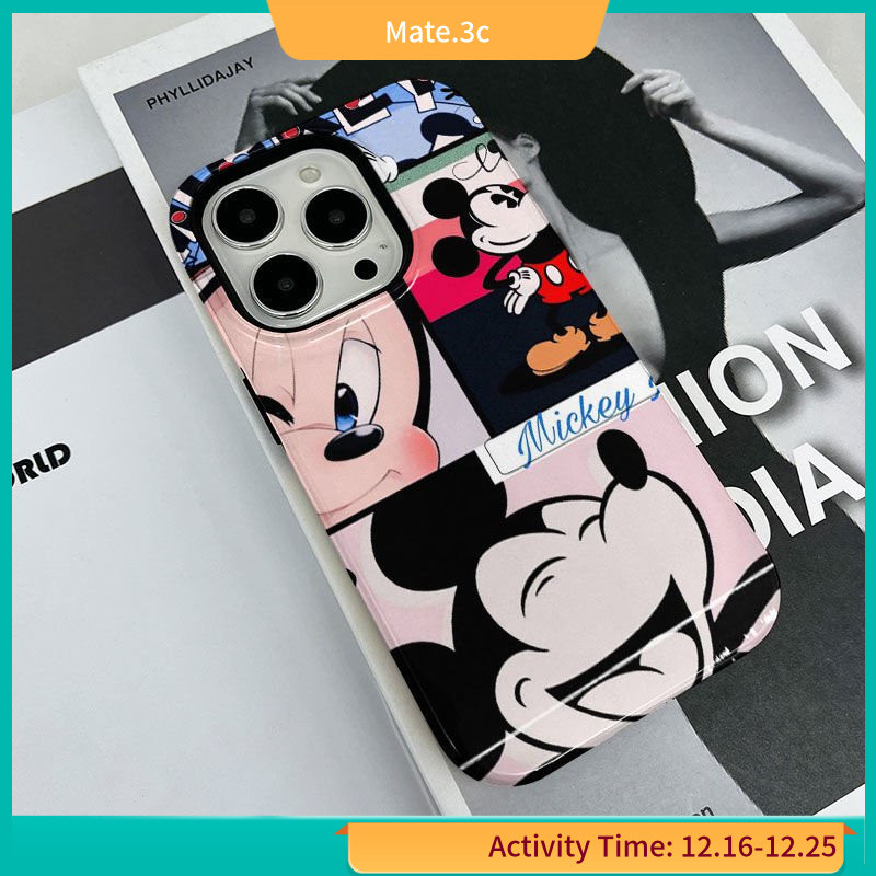 เคสโทรศัพท์มือถือ กันกระแทก ลายมิกกี้เมาส์จิ๊กซอว์ สําหรับ iPhone 11 12 13 14pro 15pro 14promax 13 xr xs 12 1CIJ