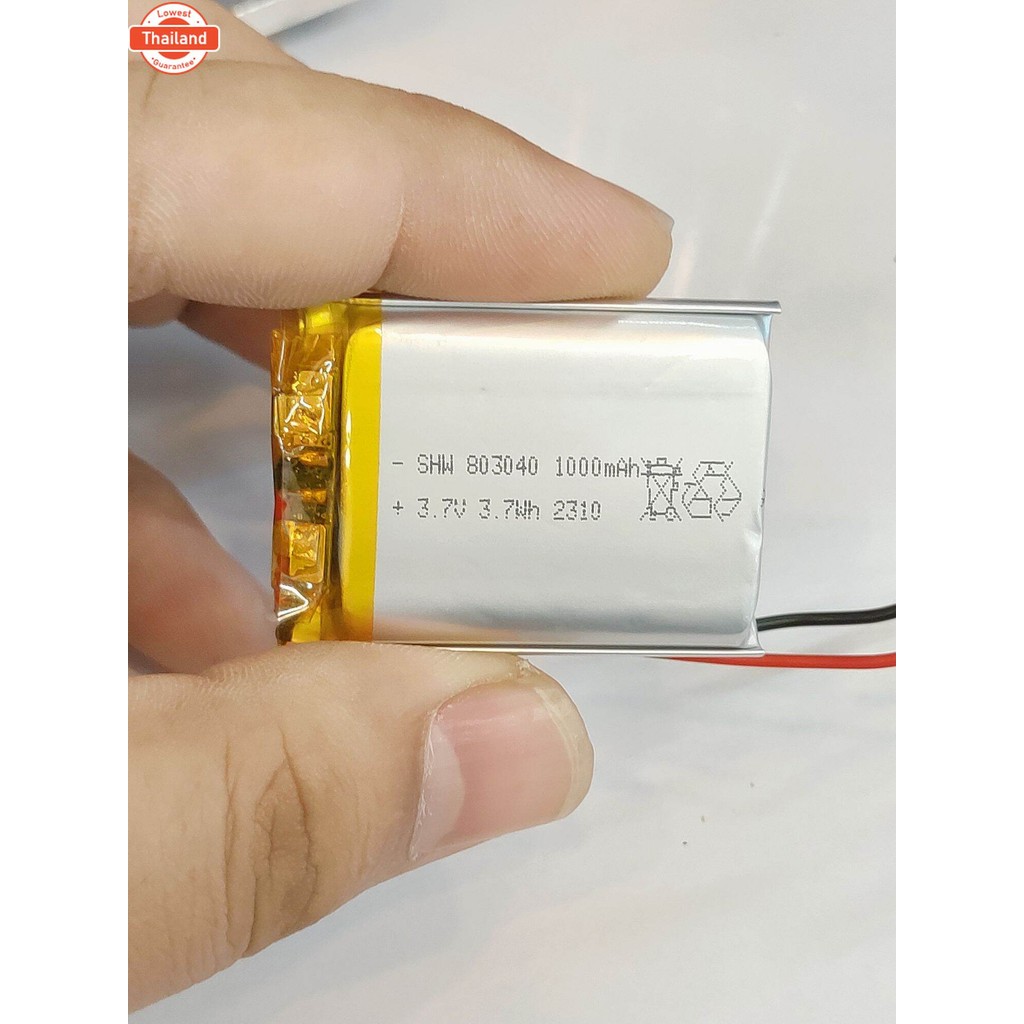 3.7v 1000mah  803040 Li-Po li ionแตเตอรี่เซลล์สำหรัMp3 MP4  กล้องติดรถยนต์
